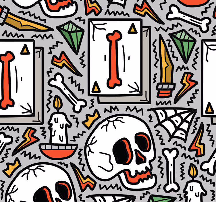 Blind teens skull art - TenStickers