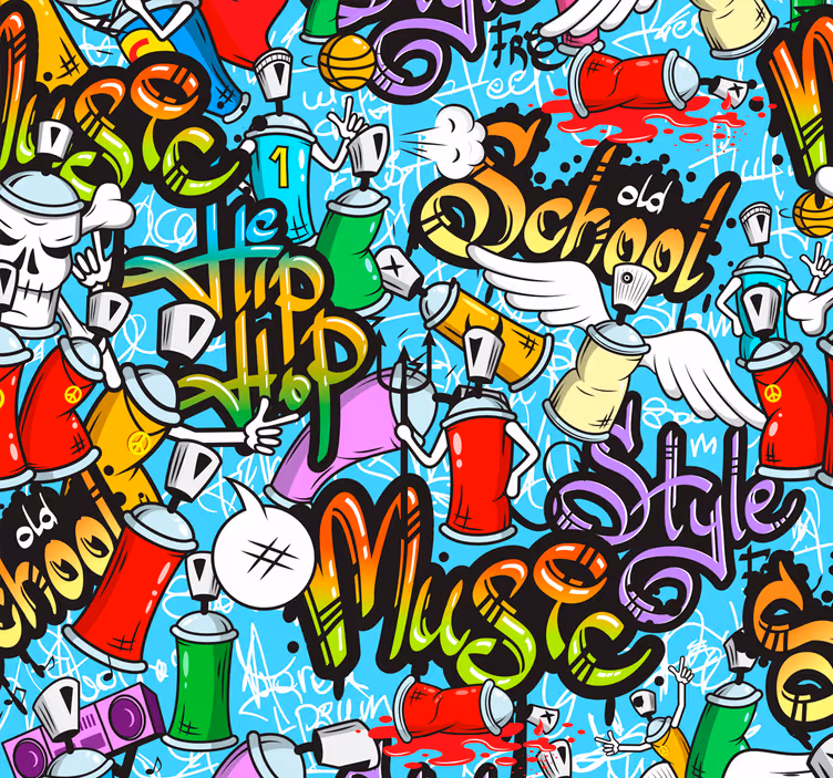 Blind teens embracing urban graffiti hip-hop culture - TenStickers