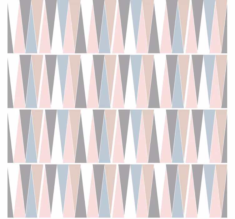Modern blind scandinavian triangles design - TenStickers