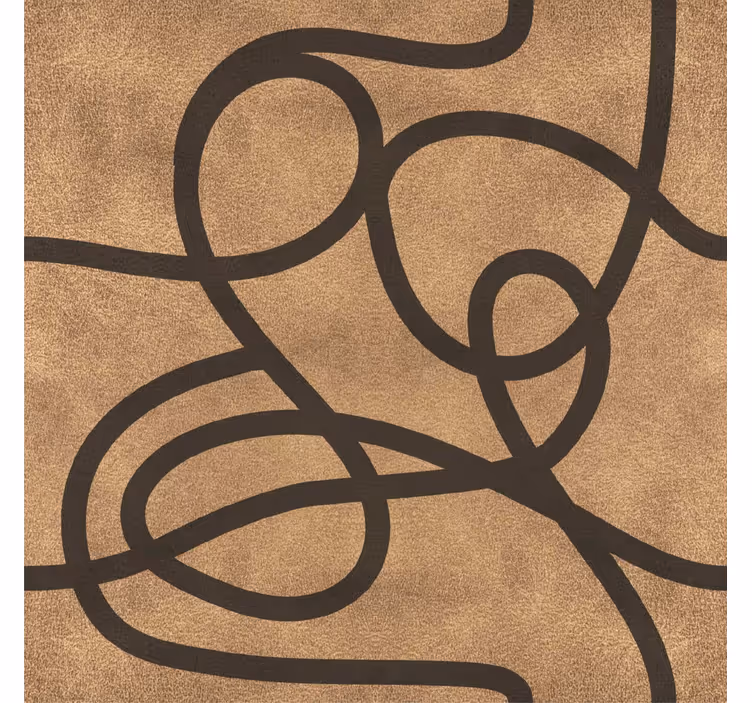 Modern blind with irregular brown stripes - TenStickers