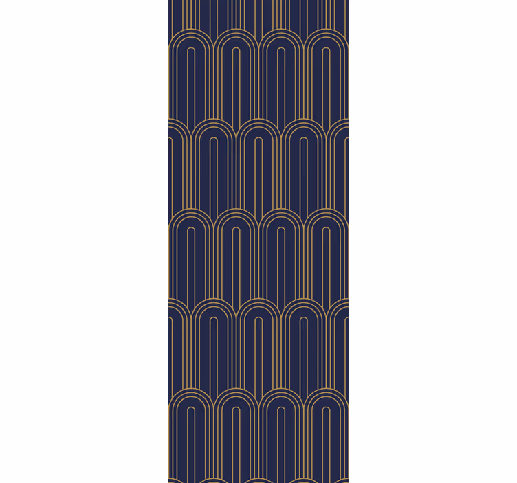 Modern blind arched line design - TenStickers