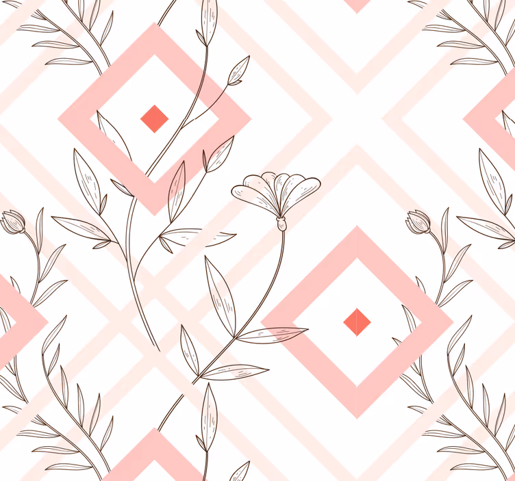 Modern blind with mapuche diamonds design - TenStickers