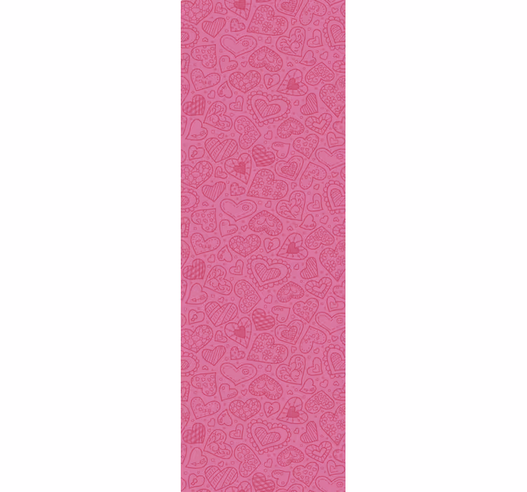 Modern blind with mixed hearts pattern decor - TenStickers