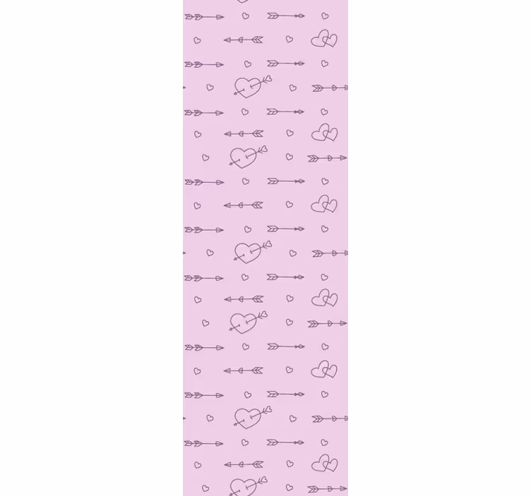 Modern blind patterned heart silhouettes - TenStickers