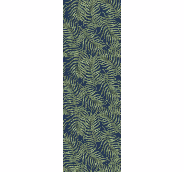 Modern blind tropical leaves on dark background - TenStickers