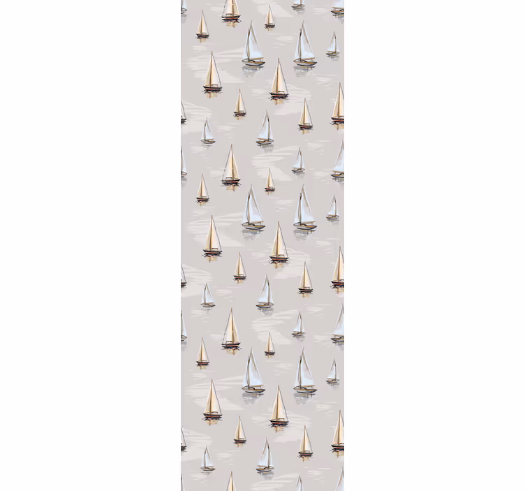 Modern blind with elegant sailboat pattern - TenStickers