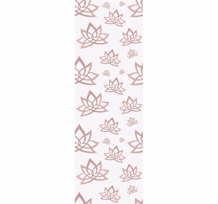 Modern blind with minimalist lotus flower design - TenStickers