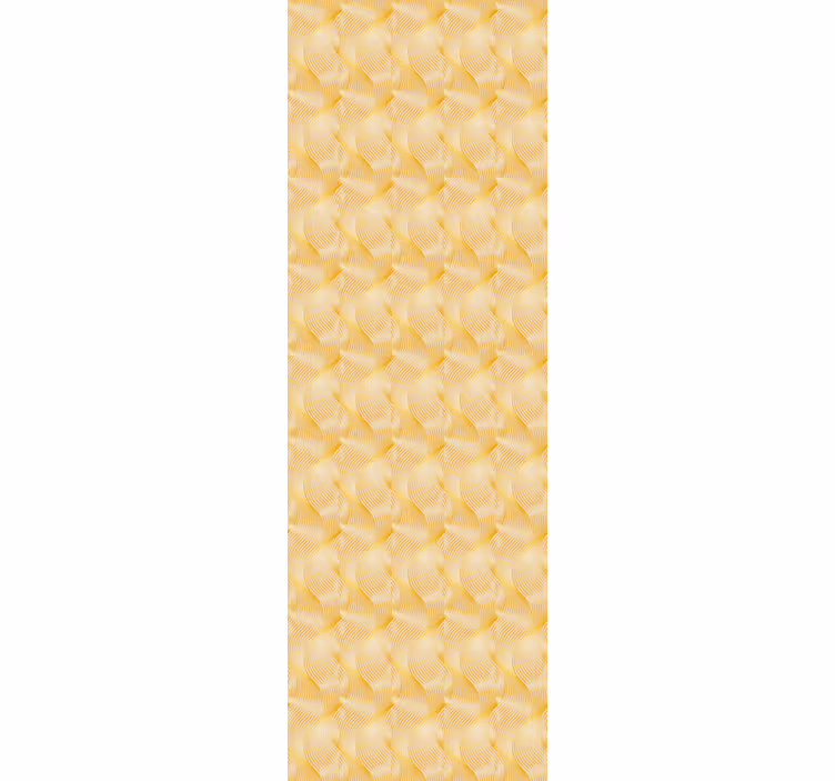 Modern blind gold foil wave effect - TenStickers