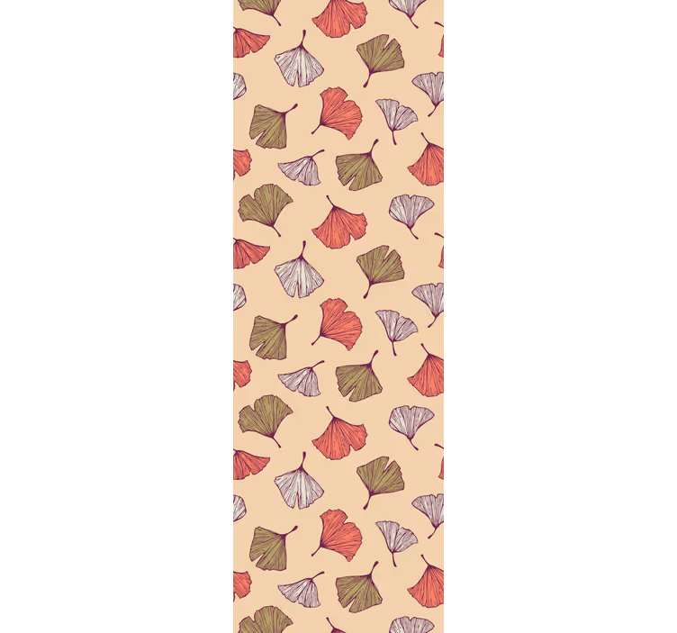 Modern blind with colorful ginkgo leaves design - TenStickers