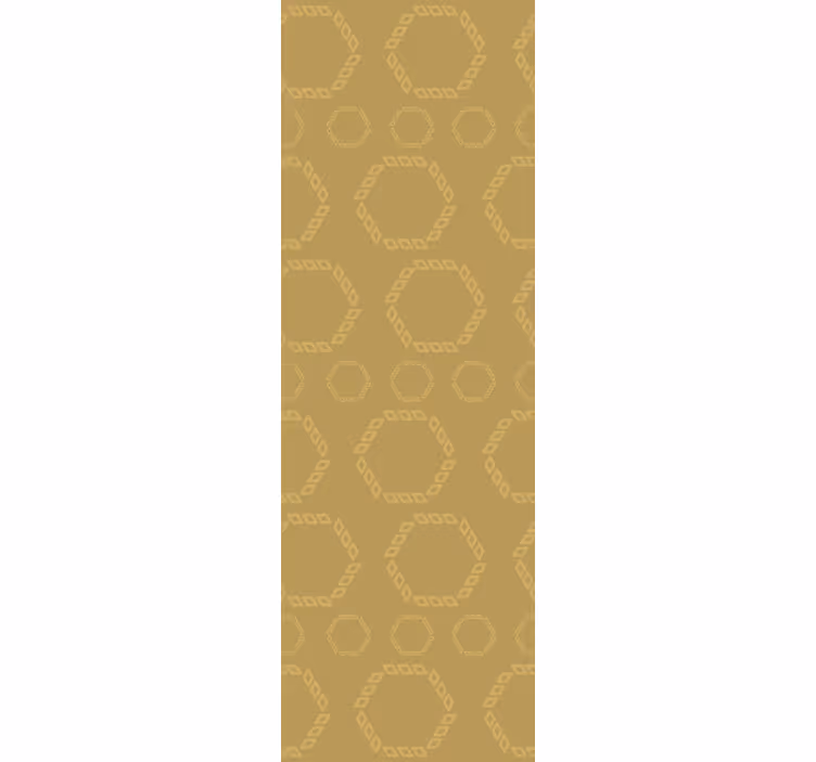 Modern blind with gold hexagon patterns - TenStickers