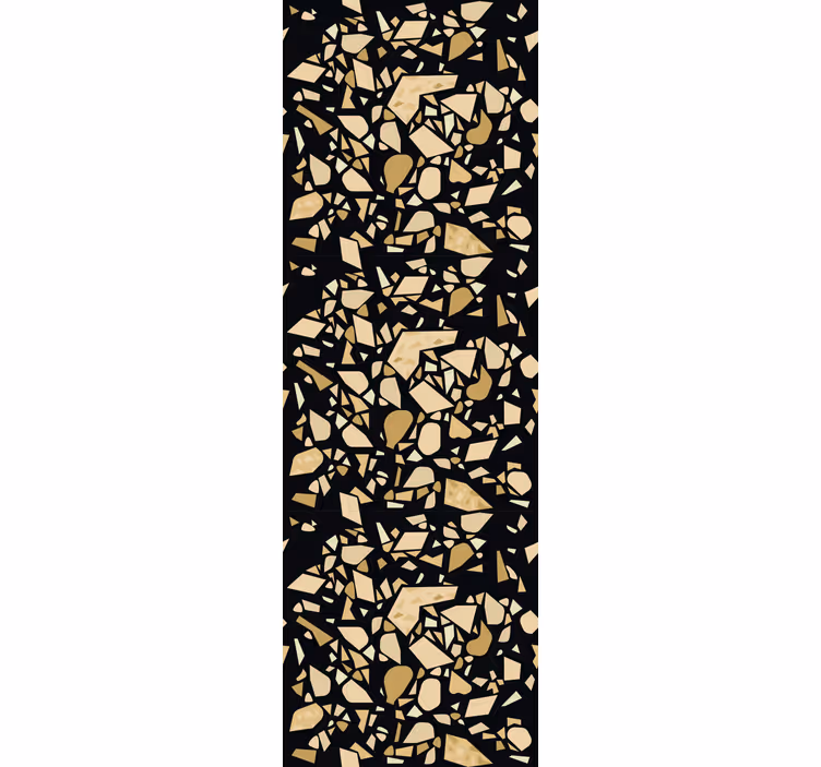 Modern blind terrazzo style black gold - TenStickers
