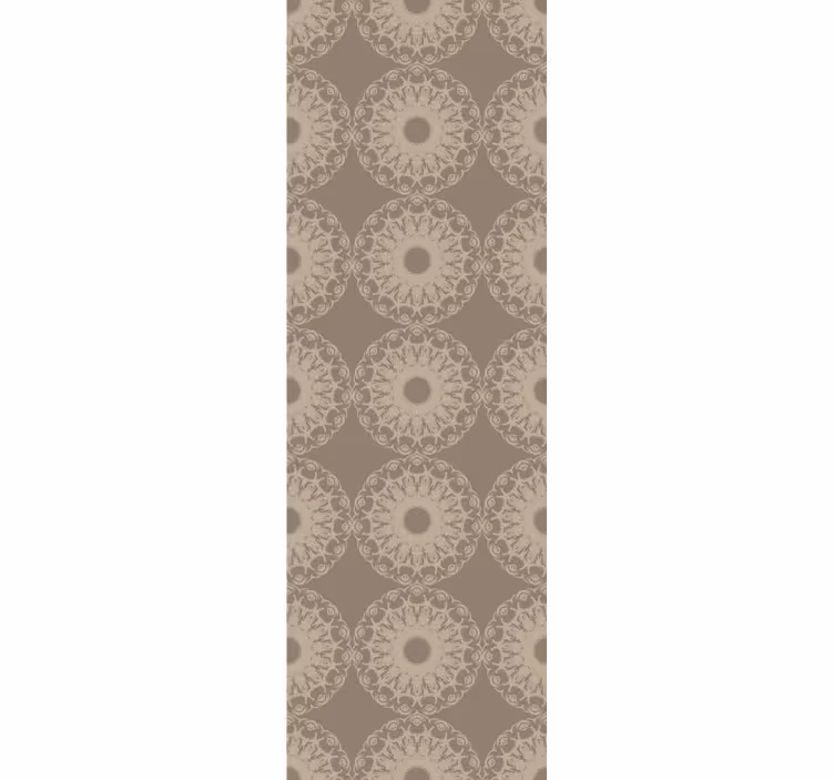 Modern blind in eclectic beige circle design - TenStickers