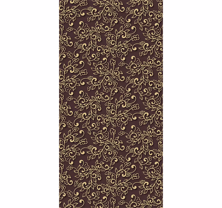 Modern blind golden tree leaves design - TenStickers