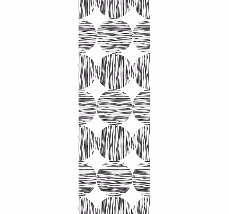 Modern blind circles with stripes inside - TenStickers