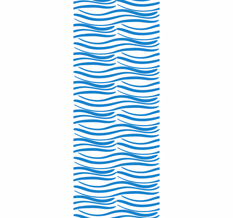 Modern blind small waves design - TenStickers