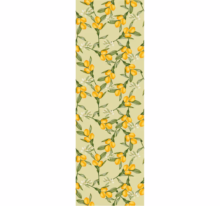 Modern blind tropical summer lemons pattern - TenStickers