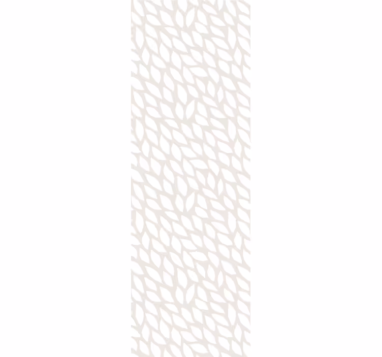 Modern blind white leaves on grey - TenStickers