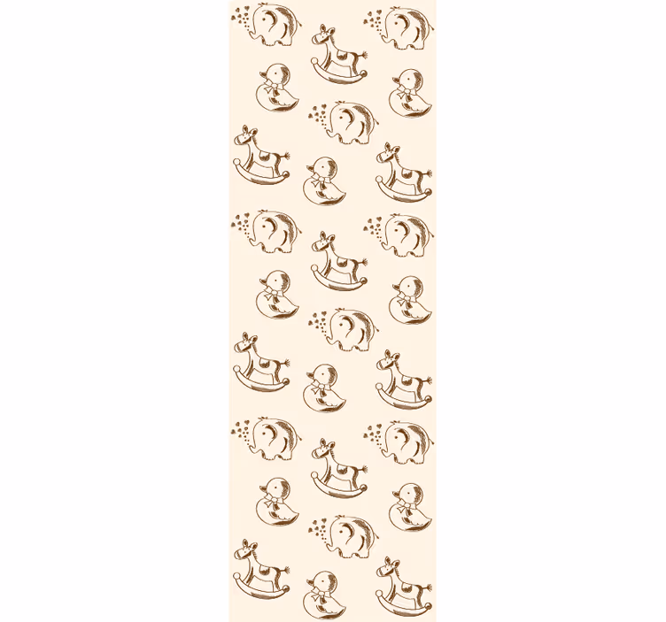 Modern blind with cute elephant, duck, and horse design - TenStickers