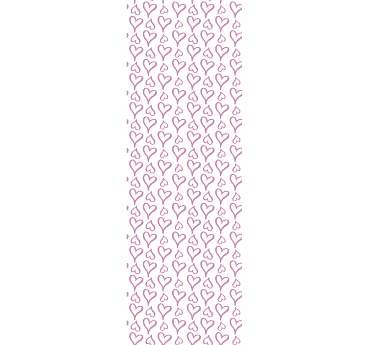 Modern blind with pink heart illustrations - TenStickers