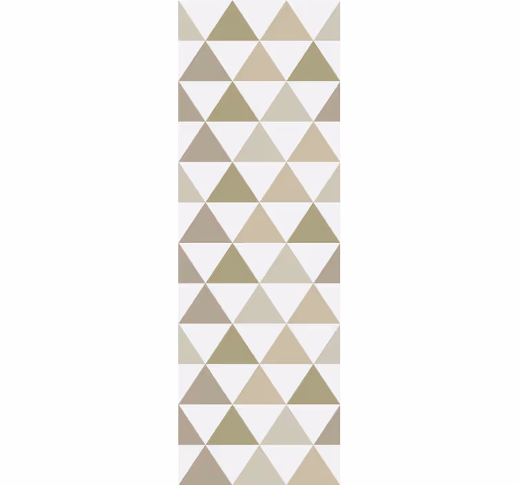 Modern blind in triangles of beige tones - TenStickers