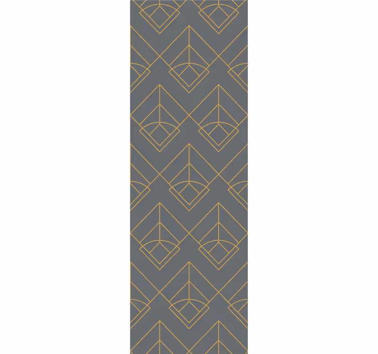 Modern blind with diagonal gold lines on grey - TenStickers
