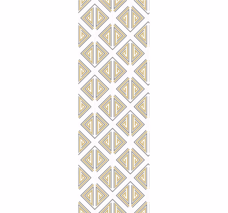 Modern blind in grey with gold and beige lines - TenStickers