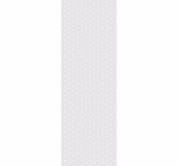 Modern blind in grey parallelograms and hexagons - TenStickers