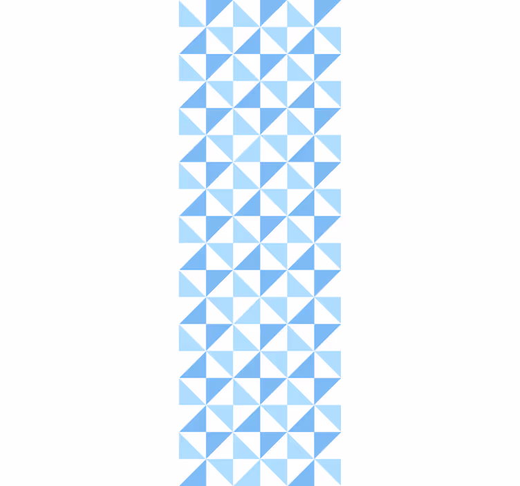 Modern blind light blue triangle pattern - TenStickers