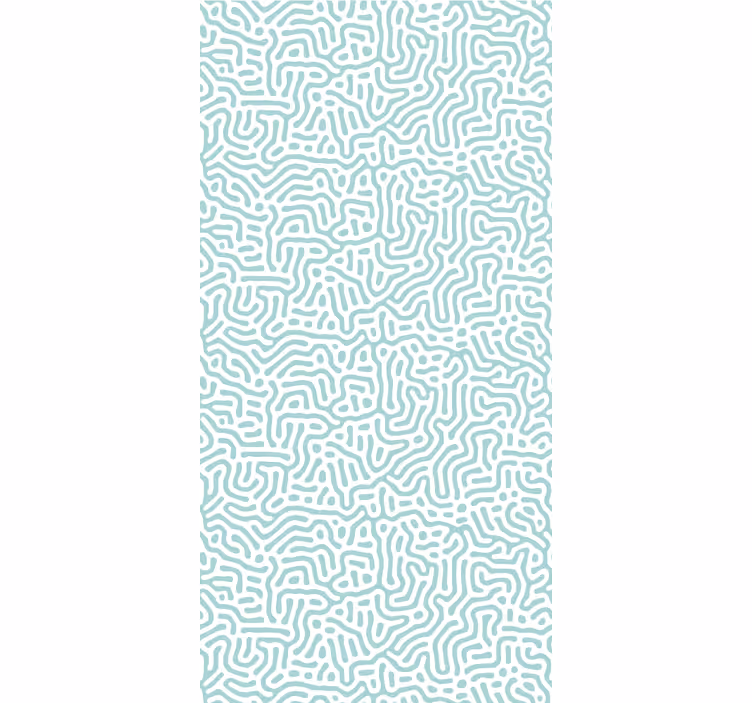 Modern blind with green and white nature design - TenStickers
