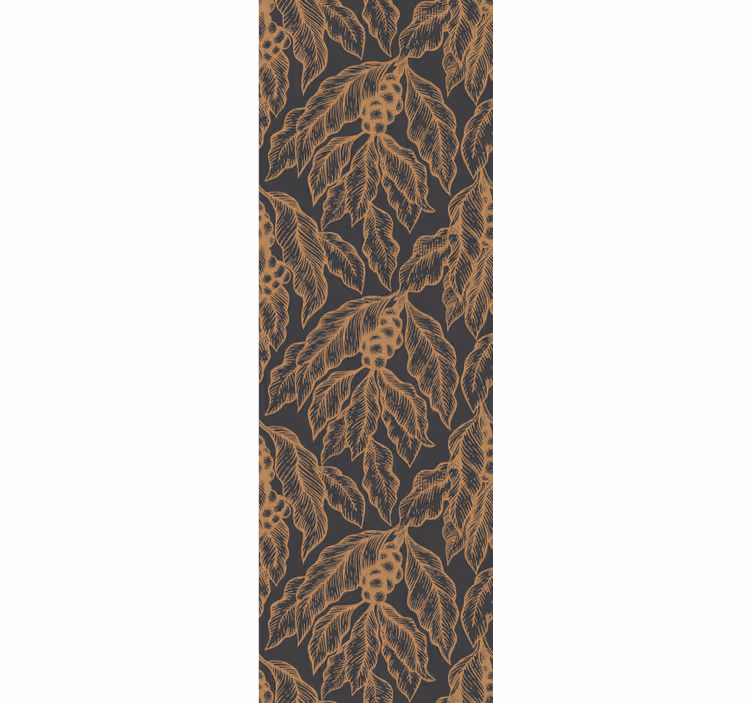 Modern blind with coffee tree branch design - TenStickers