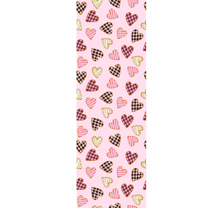 Modern blind cute heart cookies - TenStickers