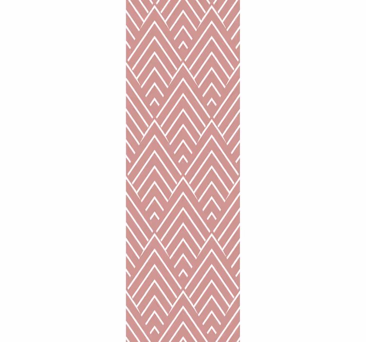 Modern blind in red parallelograms and hexagons - TenStickers