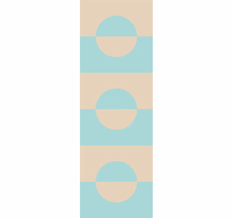 Modern blind in light blue and beige dot squares - TenStickers