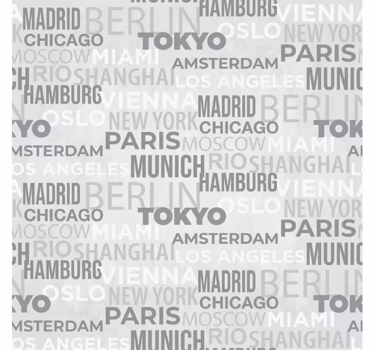 Blind grey new york, blind grey london, blind grey tokyo - TenStickers