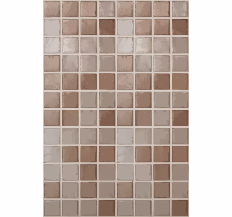 Blind beige ceramic tile squares pattern - TenStickers