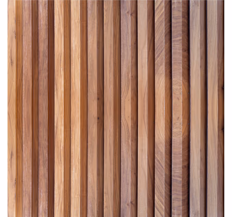 Blind beige vertical wood slats - TenStickers