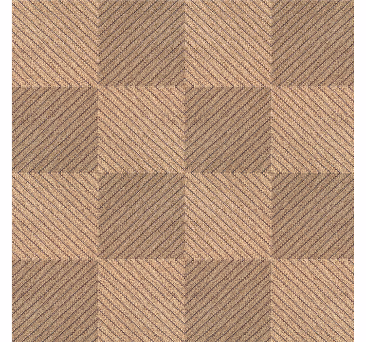 Blind beige jute squares brown design - TenStickers