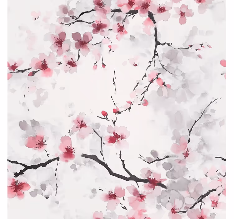 Blind pink pink cherry blossom - TenStickers