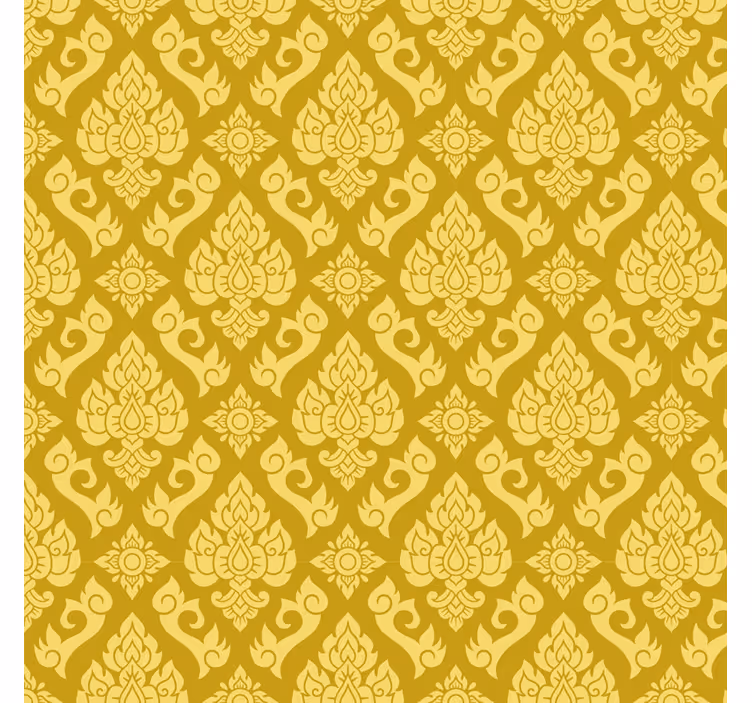 Blind yellow exquisite floral design - TenStickers