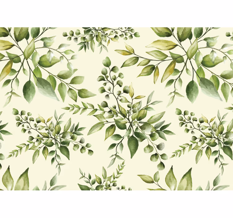 Tropical flourishing leaves kitchen roller blind - TenStickers