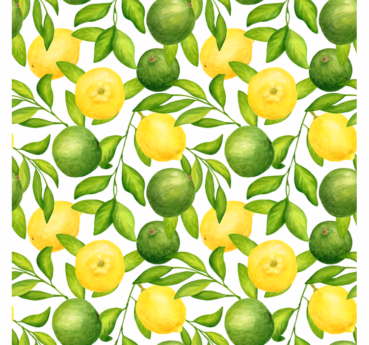 Kitchen roller blind lemons and limes - TenStickers