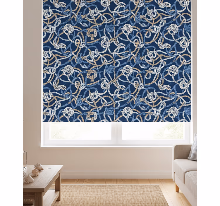 Living room blind nautical knots - TenStickers