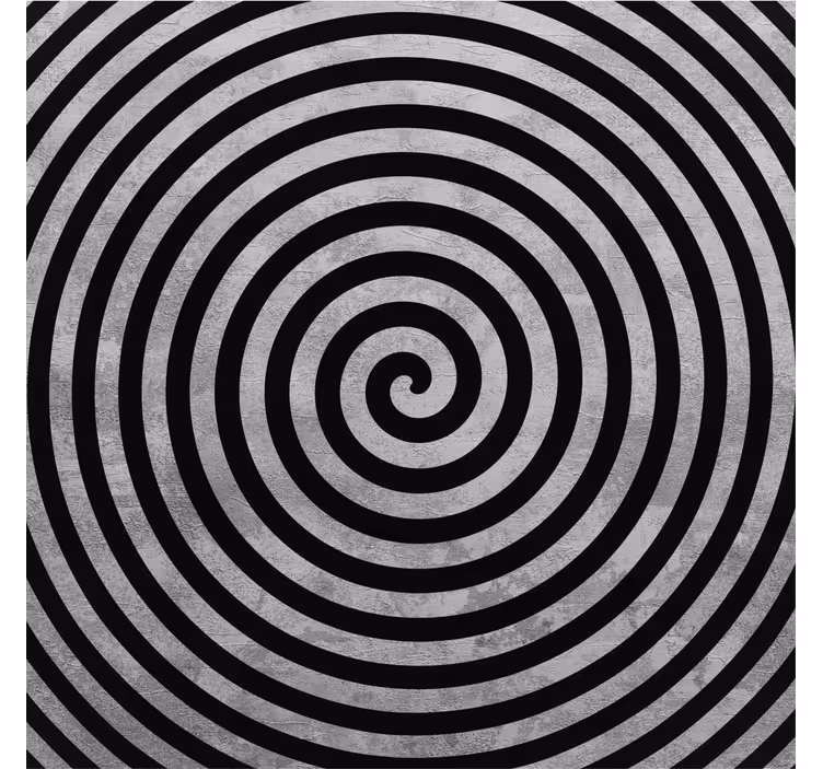Living room blind black and white swirl - TenStickers