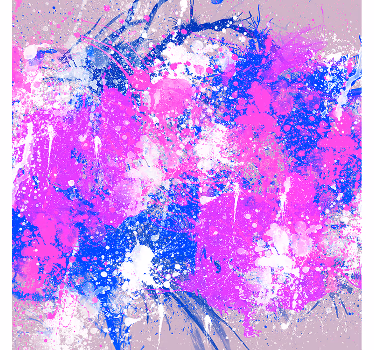 Living room blind in abstract color splash - TenStickers