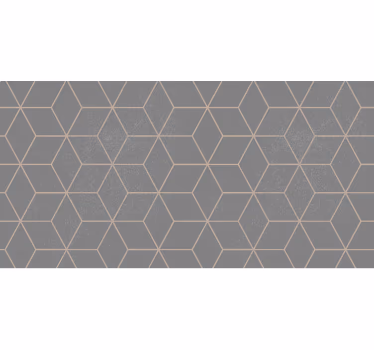 Blind grey geometric hexagon design - TenStickers