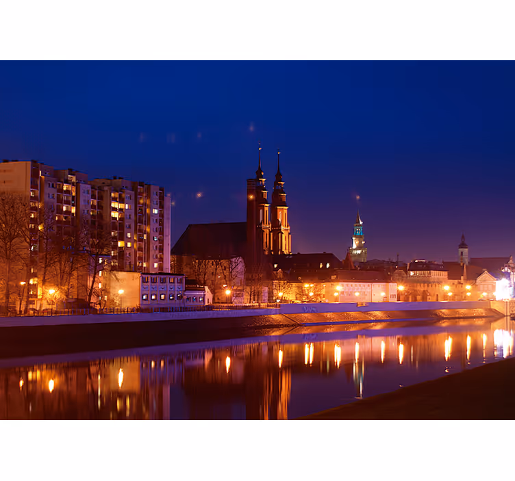 Blind blue opole after sunset - TenStickers