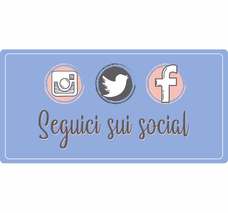 Blind purple social media promotion - TenStickers