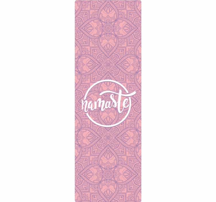 Blind purple namaste yoga - TenStickers
