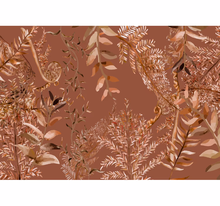 Dense leaves living room blind - TenStickers
