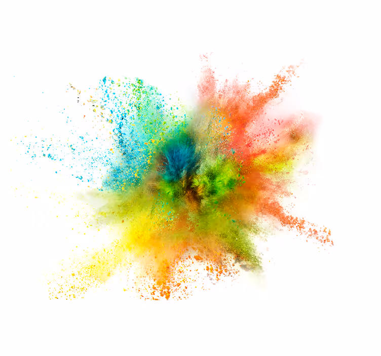 Explosion splash living room blind - TenStickers